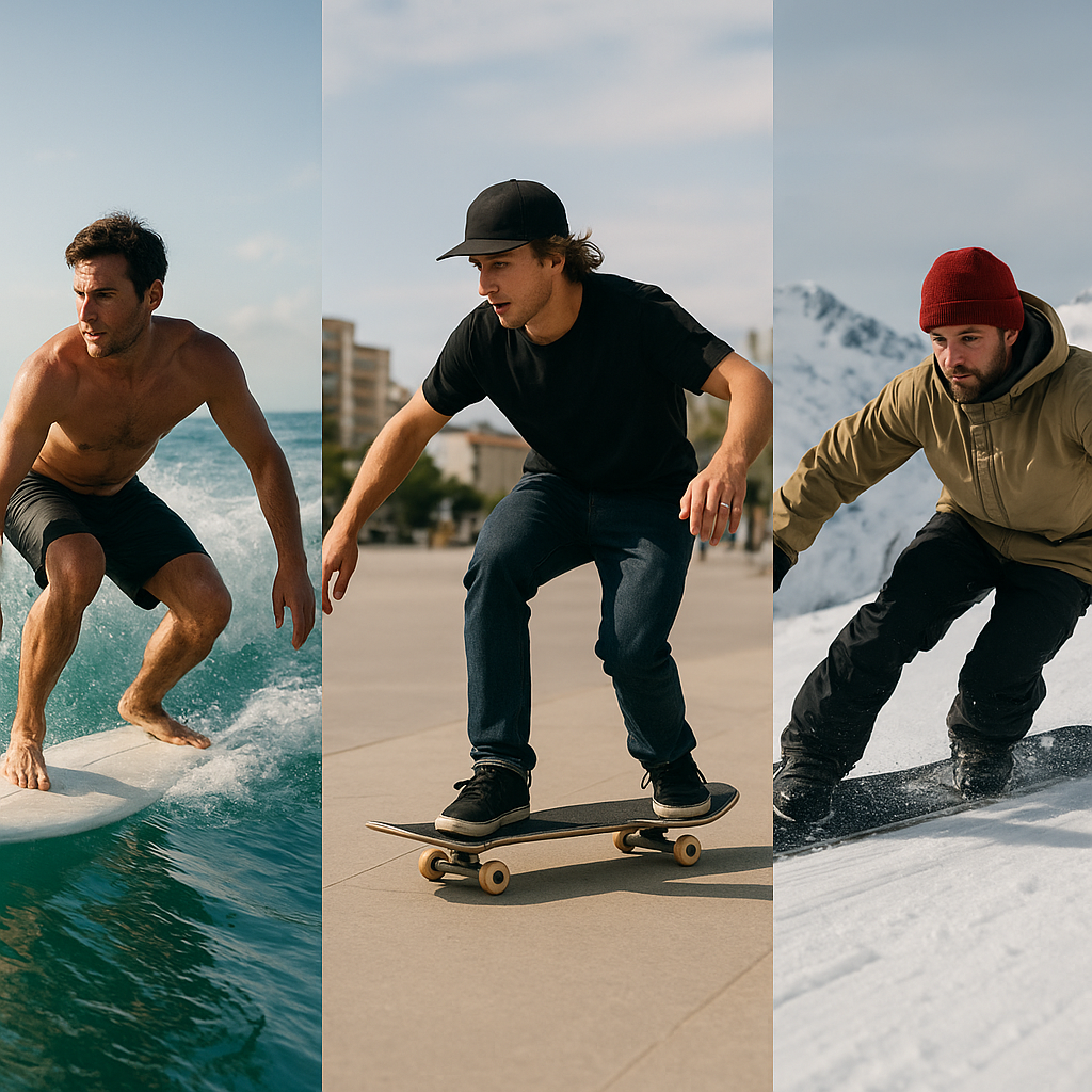 Jak surfing i skateboarding wpłynęły na rozwój snowboardu