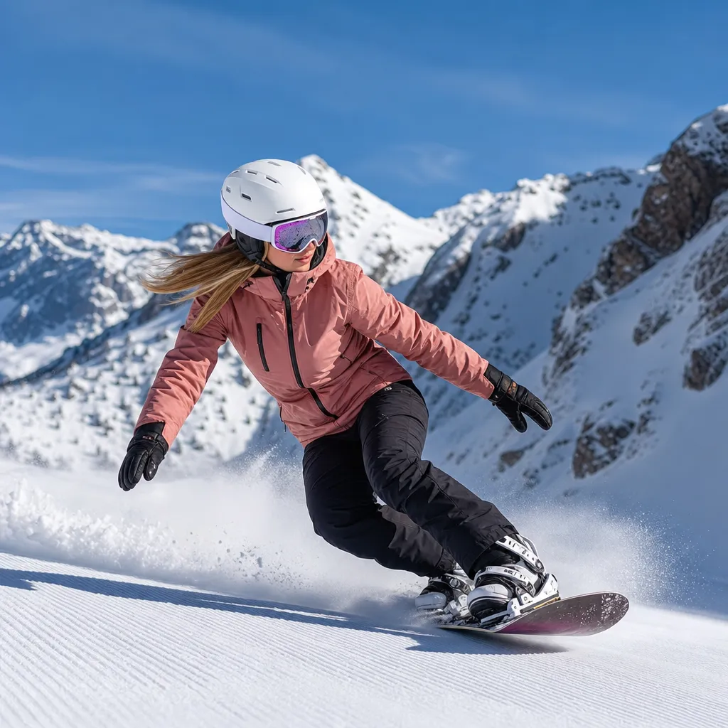 Kask snowboardowy damski