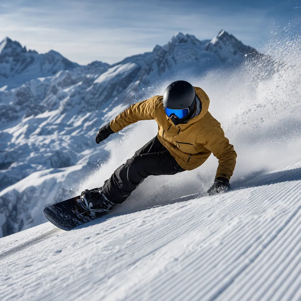 Ślizg deski snowboardowej