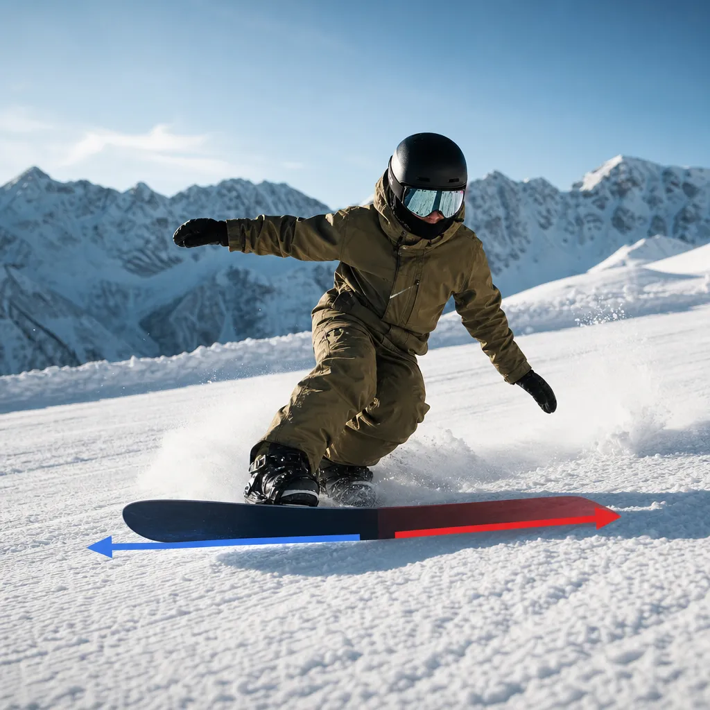 Nose i tail deski snowboardowej